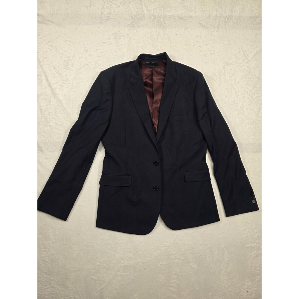 ASOS DESIGN Men's Navy Blazer 42 Regular Single-Breasted Notch Lapel Double Vent